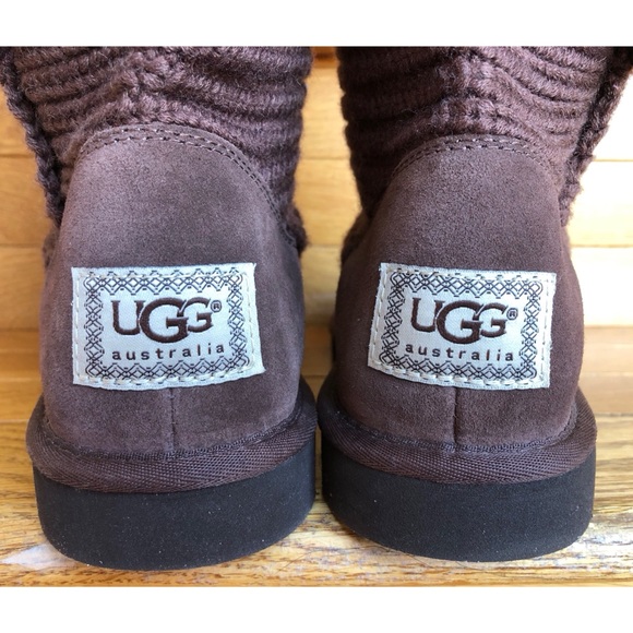 NEW UGG AUSTRALIA Sweater Knit Boots Knee High Tall Boots Short Boot Booties - Picture 7 of 8
